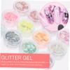 Beaupretty 2sets Body Glitter Gel Face Hair Nail Eye Shadow Makeup Kit for Halloween Party Carnival *2 view 3