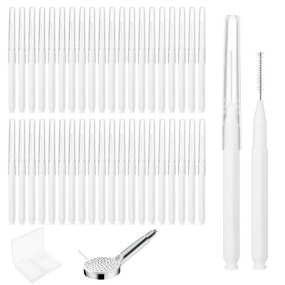 70 PCS Shower Head Cleaning Brush, Shower Head Cleaner Picks, Crevice Cleaning Brush, Showerhead Clean Brushes, Multiple Showers Heads Cleaner Tool for Clean Small Parts