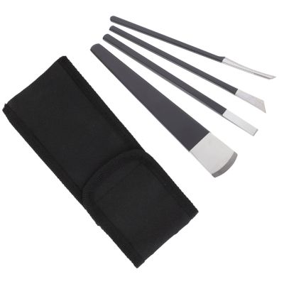 Beaupretty Foot Nail Cutters Trimming Tools 4pcs Pedicure Knife Set Remover Nail Cuticle Pusher for Home Professional Use