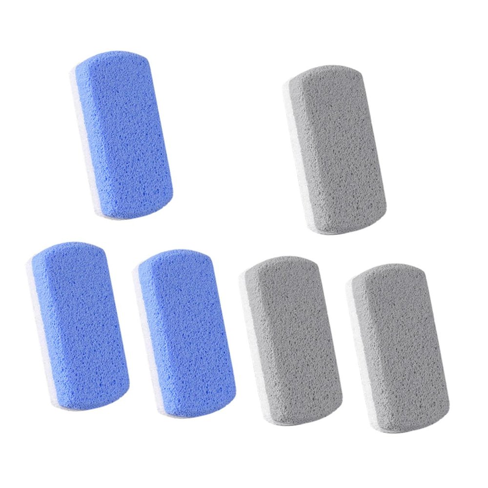 VICASKY 6pcs Foot Scrubber Dead Skin Removers for Men Women Seniors Ergonomic Foam Glass Callus Trimmers for Cracked Skin Callus Gray