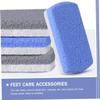 VICASKY 6pcs Foot Scrubber Dead Skin Removers for Men Women Seniors Ergonomic Foam Glass Callus Trimmers for Cracked Skin Callus Gray view 3
