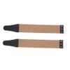 Beaupretty 2pcs Razor Sharpening Strop Leather Knife Cloth Double Edge Razor Blade Strop Barber Sharpening Tool view 1