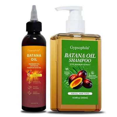 Batana Shampoo and Batana oil Set for Hair Growth with Batana Oil & Rosemary - Biotin Blend for Thinning Hair, Sulfate-Free & Leave-In Hydration for Women & Men, 16oz
