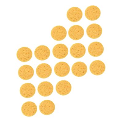 VICASKY 100pcs Rounded Makeup Sponges Soft Wood Pulp for Face Cleaning Cosmetic Removal Makeup Applicators for Girls for Daily Use and Travel