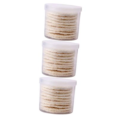 Ipetboom 30pcs Natural Loofah Makeup Removal Pads for Facial Cleansing and Exfoliating Cleaning Accessories for All Skin Types