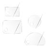 Beaupretty Acrylic Foundation Mixing Tray Set Small Pallet for Liquid Foundation Makeup Artists and Manicure Supplies view 1
