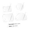 Beaupretty Acrylic Foundation Mixing Tray Set Small Pallet for Liquid Foundation Makeup Artists and Manicure Supplies view 2