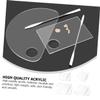 Beaupretty Acrylic Foundation Mixing Tray Set Small Pallet for Liquid Foundation Makeup Artists and Manicure Supplies view 3