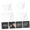 Beaupretty Acrylic Foundation Mixing Tray Set Small Pallet for Liquid Foundation Makeup Artists and Manicure Supplies view 4
