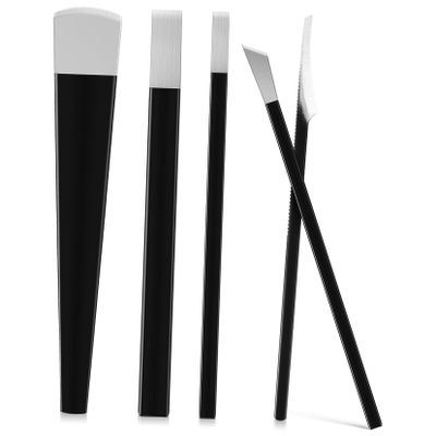 Beaupretty 5pcs Professional Foot Care Pedicure Kit Tool Set Foot Scraper and Cuticle Scissors Made of Stainless Steel