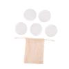 Ipetboom 6pcs Face Pads Makeup Remover Set Bamboo Fiber Pads Gentle Cleansing Cotton Rounds Reusable Portable Storage Bag view 1