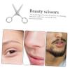 CALLARON 2pcs Stainless Steel Brow Scissors Rounded Tip Eyebrow and Nose Hair Trimming Scissors Compact Grooming Tools for Eyelash Extensions and Beard Care view 3
