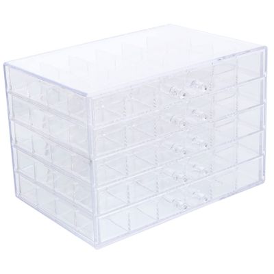 NOLITOY Nail Art Storage Box Organizer for Nail Jewelry for Salon Display and Accessory Organization
