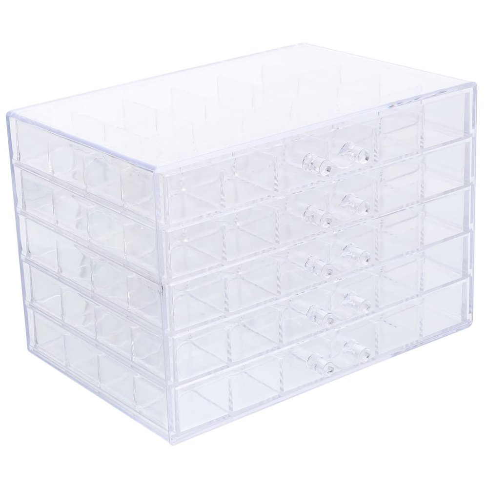 NOLITOY Nail Art Storage Box Organizer for Nail Jewelry for Salon Display and Accessory Organization