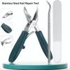 2025 Eagle Beak Nail Clippers, Three Sets of Eagle Beak Beveled Nail Clippers, Stainless Steel Slanted Curved Blade Toe Nail Clippers for Ingrown Toenails & Fingernail (Black * 2) view 2