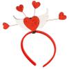 MAGICLULU Valentine Day Heart Hair Hoop Headband for Women Lightweight Festival Accessory for Parties Weddings and Masquerades Comfortable and Design view 1