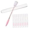 VICASKY 10pcs Mascara Tubes Empty Eyelash Wand Lash Makeup Tools Fan for Eyebrows Eyes view 1