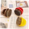 Beaupretty 4pcs Bristle Plastic Handle Beard Brush Mustache Grooming Brush Random Color view 2