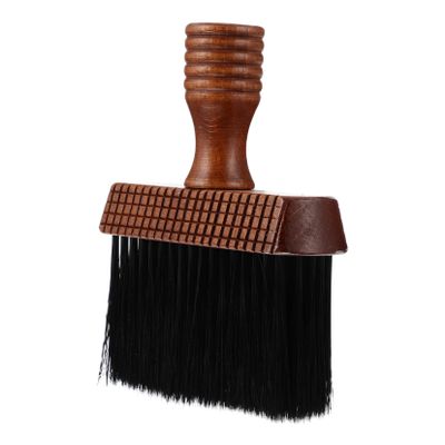 Ipetboom Wooden Handle Duster Brush Barber Shop Tool Soft Hair Cleaning for Ears