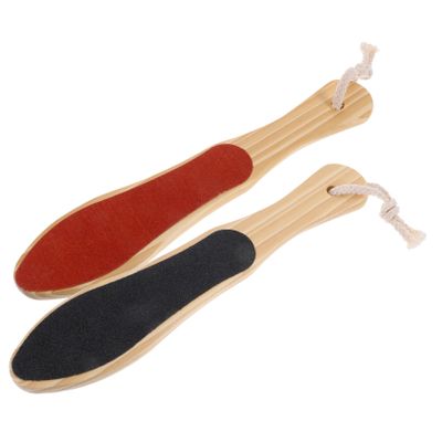 Beaupretty 2pcs Wooden Foot Scrubbing Board Dual-Sided Feet Care Exfoliation Tool for Smooth Skin and Dead Skin Removal for Home and Travel Use