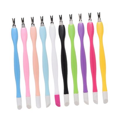 Didiseaon 50pcs Dual-headed Nail Care Tools for Manicure Cuticle Trimmers Lightweight and Portable for Professional and Personal Use Random Style