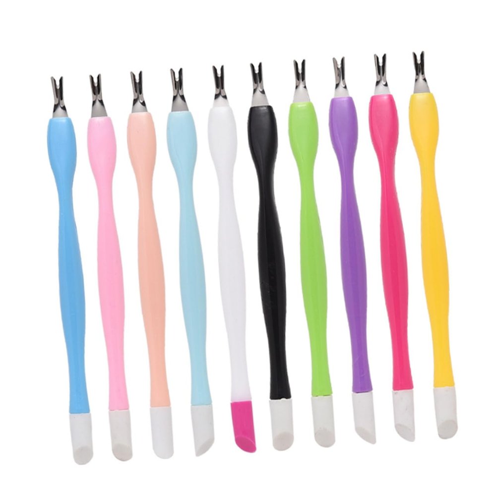 Didiseaon 50pcs Dual-headed Nail Care Tools for Manicure Cuticle Trimmers Lightweight and Portable for Professional and Personal Use Random Style