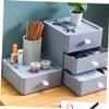 Angoily Multi-Drawer Desktop Storage Box 4-Tier Organizer Removable Drawers for Office and Home Use Sturdy Plastic Construction Modern Design view 2