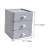 Angoily Multi-Drawer Desktop Storage Box 4-Tier Organizer Removable Drawers for Office and Home Use Sturdy Plastic Construction Modern Design view 3