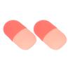 2pcs Ice Face Roller Reducing Puffiness Silicone Facial Eye Cold Roller Massage Tool for Home (Pinkish) view 3