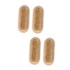 Beaupretty 4pcs Pedicure Hand Brush Natural Boar Bristle Nail Brush Wooden Handle for Easy Cleaning Nail Art view 1