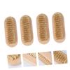 Beaupretty 4pcs Pedicure Hand Brush Natural Boar Bristle Nail Brush Wooden Handle for Easy Cleaning Nail Art view 3