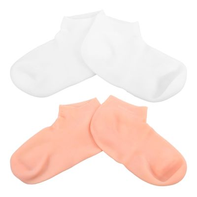 PACKOVE 2pairs Moisturizing Socks for Dry Cracked Feet Spa Foot Cover Socks for Women for Overnight Hydration Comfortable Design Fits