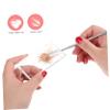 CALLARON 2-Piece Glass Nail Art Toning Palette Set with 1 Stainless Steel Dual Head Cuticle Pusher for Professional Nail Painting and Makeup Application view 2