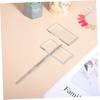 CALLARON 2-Piece Glass Nail Art Toning Palette Set with 1 Stainless Steel Dual Head Cuticle Pusher for Professional Nail Painting and Makeup Application view 4