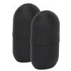 2pcs Ice Face Roller Reducing Puffiness Silicone Facial Eye Cold Roller Massage Tool for Home (Black) view 3