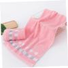 Beatifufu 5pcs Cotton Plaid Belt Towels Breathable Face Cleansing Bath Towels Random Colors Styles Lightweight Comfortable for Daily Use view 2