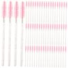 CALLARON 100pcs Eyelash Brush Applicator Cover Professional Makeup Tool for Mascara and Eyelash Extensions Portable Spiral Brush for Women Handle view 1