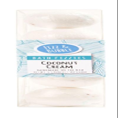 Fizz & Bubble Bath Bomb Fizzy Coconut Cream - 5 Count - Petite Fizzies
