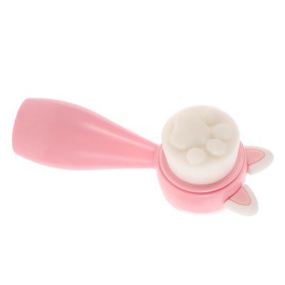 PartyKindom Dual-Sided Silicone Facial Cleansing Brush ABS Handle Manual Face Scrubber for Deep Cleaning and Exfoliating for Skin Types