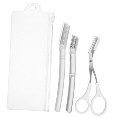 CALLARON 1set Eyebrow Trimmer Kit Transparent Eyebrow Shaping Tools for Precise Grooming Safe for Women Versatile and Sturdy Design