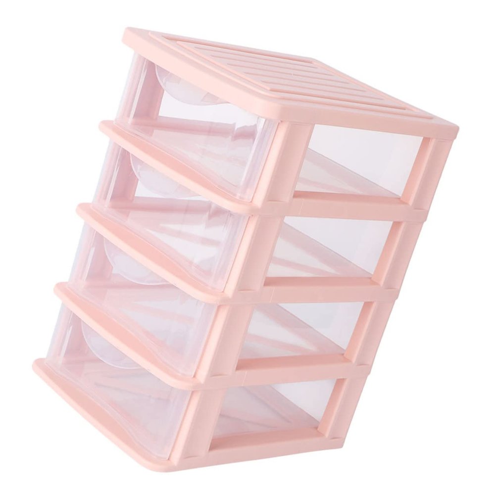 ABOOFAN Large Capacity Drawer Makeup Organizer Lid Dustproof Cosmetic Storage Box for Desktop Versatile Sundry Holder for Vanity and Bathroom