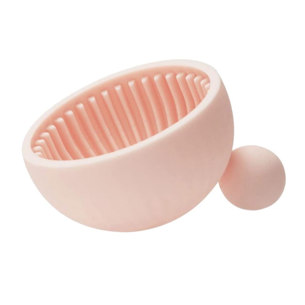 Gogogmee 1pc Creative Makeup Brush Cleaning Pad Portable Silicone Brush Washing Bowl for Efficient Cleaning for Home Salon Use