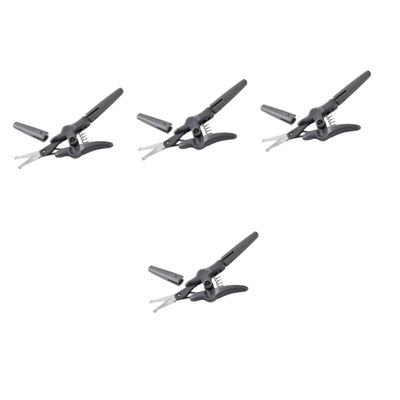 PACKOVE 4pcs Eyebrow Scissors for Precision Grooming Trimmer for Facial Hair Nose Hair and Beard Ergonomic Design Rounded Tips Beauty Tool for Men and Women