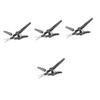 PACKOVE 4pcs Eyebrow Scissors for Precision Grooming Trimmer for Facial Hair Nose Hair and Beard Ergonomic Design Rounded Tips Beauty Tool for Men and Women view 1