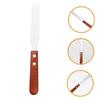 CALLARON Hair Removal Waxing Removal Tool Stainless Steel Spatula Wooden Handle for Precision view 2