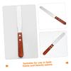CALLARON Hair Removal Waxing Removal Tool Stainless Steel Spatula Wooden Handle for Precision view 3