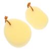 SAFIGLE 2pcs Exfoliating Bath Sponge Lightweight Body Scrubber for Gentle Skin Cleaning for Bathing and Travel Includes and Droplet Shapes view 1