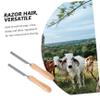 ABOOFAN 2pcs Butcher Hair Removal Tool Hair Removal Blades Racks Easy Install for Pig Remover view 4