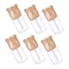 PACKOVE 6pcs Flower Lip Gloss Tubes Empty Lip Balm Bottles Material Easy to See Gloss Level view 1