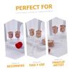 PACKOVE 6pcs Flower Lip Gloss Tubes Empty Lip Balm Bottles Material Easy to See Gloss Level view 2